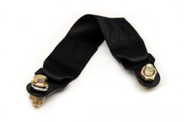 De universele schroefbare gordelverlenger zwart