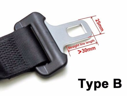 Autogordel Receiver 0 Type B (25mm)