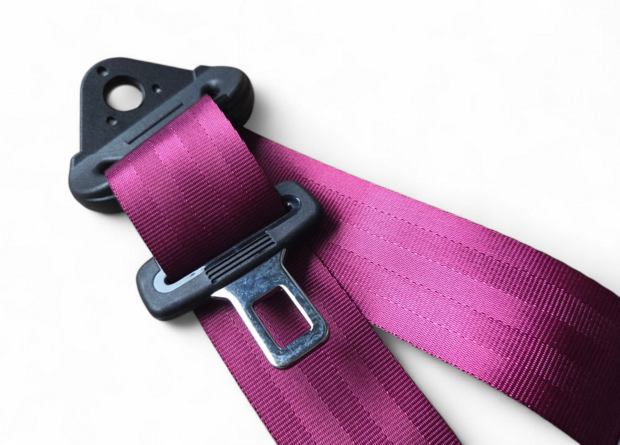 Automatische 3-puntgordel 3 meter donkerroze