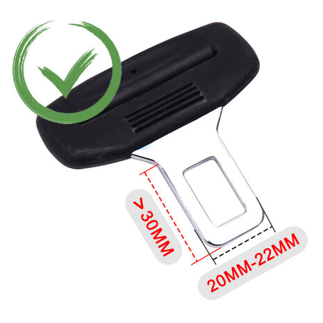 Gordel verlenger, verstelbare lengte, type:A (21mm) 