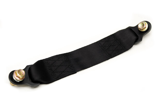 De universele schroefbare gordelverlenger zwart