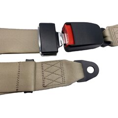 Beige Veiligheidsgordel / Autogordel Heupgordel / 2 puntgordel