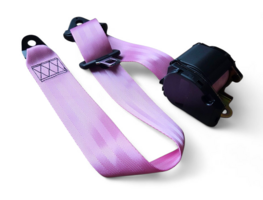 Licht roze Autogordel / Veiligheidsgordel 3 puntsgordel, 1 dag levertijd, Type A 